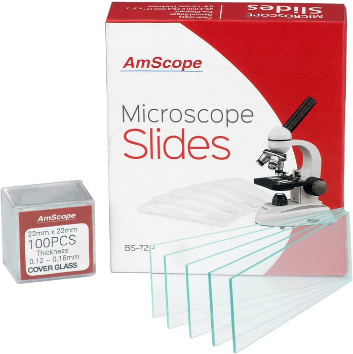 Amscope Premium Microscope Slides x 72 - SmartBreeder.com