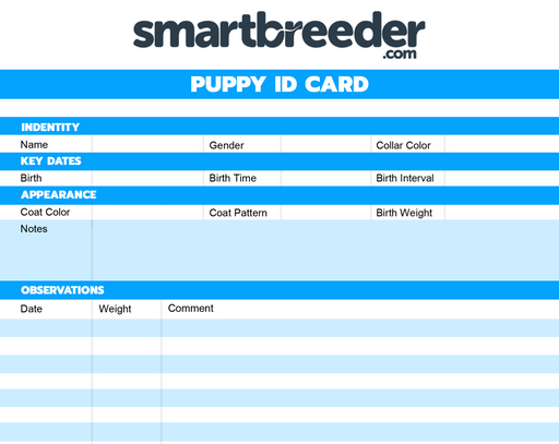 Puppy Record Keeping - SmartBreeder.com